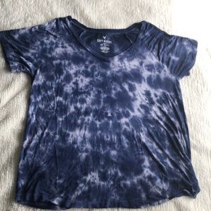 BLUE TIE-DYE T-SHIRT